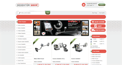 Desktop Screenshot of dedektorshop.com